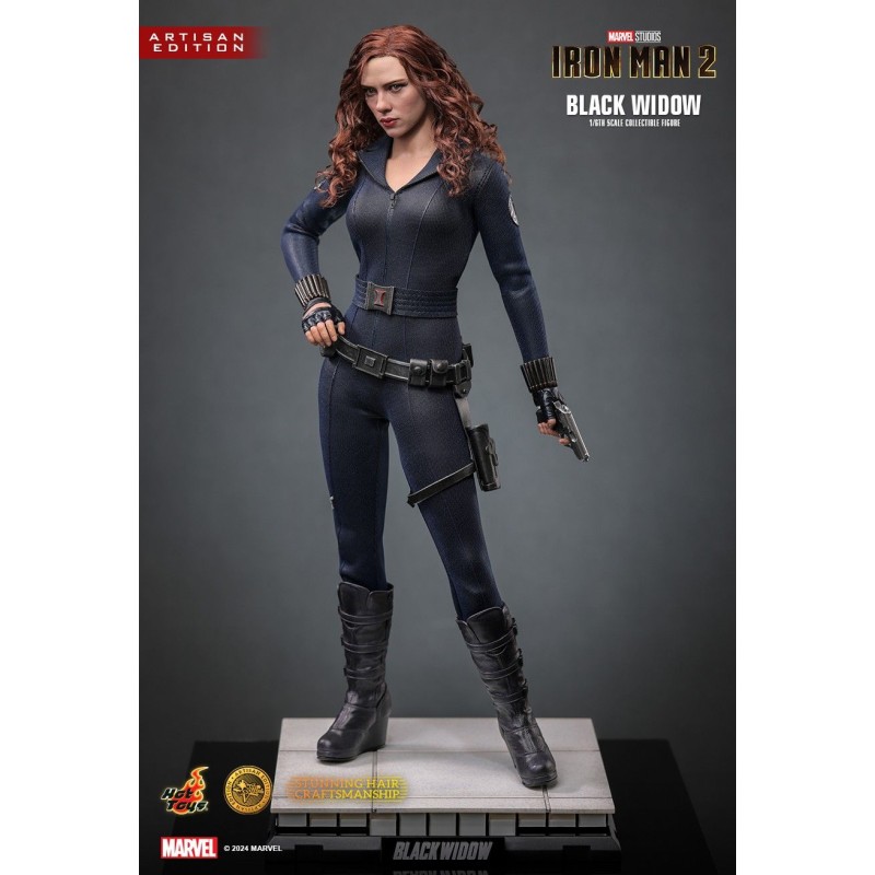 Hot Toys MMS757AE Iron Man 2 Collectible Action Figurine 1/6 Black Widow (Artisan Edition) 28cm
