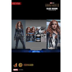 Hot Toys MMS757AE Iron Man 2 Collectible Action Figurine 1/6 Black Widow (Artisan Edition) 28cm