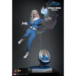 Hot Toys MMS824 Les 4 Fantastiques Premiers Pas Collectible Set 16 Invisible Woman and H.E.R.B.I.E. 16-28cm