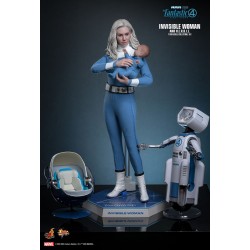 Hot Toys MMS824 Les 4 Fantastiques Premiers Pas Collectible Set 16 Invisible Woman and H.E.R.B.I.E. 16-28cm