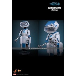 Hot Toys MMS824 Les 4 Fantastiques Premiers Pas Collectible Set 16 Invisible Woman and H.E.R.B.I.E. 16-28cm