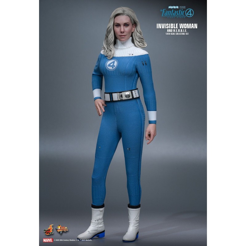 Hot Toys MMS824 Les 4 Fantastiques Premiers Pas Collectible Set 16 Invisible Woman and H.E.R.B.I.E. 16-28cm Hot Toys MMS824 Les 4 Fantastiques Premiers Pas Collectible Set 16 Invisible Woman and H.E.R.B.I.E. 16-28cm