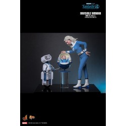 Hot Toys MMS824 Les 4 Fantastiques Premiers Pas Collectible Set 16 Invisible Woman and H.E.R.B.I.E. 16-28cm