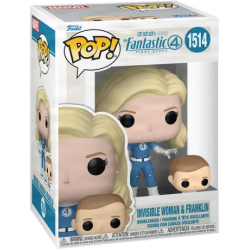 Funko Pop - 1514 - Les 4 Fantastiques, premiers pas [Marvel] : Femme Invisible & Franklin
