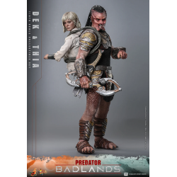 Hot Toys MMS850 Predator: Badlands Collectible Action Figurine 1/6 Dek & Thia 35cm
