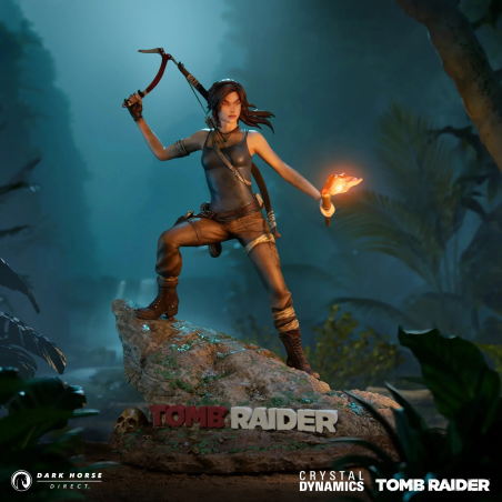 Figurine Tomb Raider de Lara Croft Survivor Era, mesure env.33cm. Produit officiel par Dark Horse.