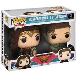 Funko Pop - 2 Pack - Wonder Woman [DC] : Wonder Woman & Steve Trevor - 2 Pack