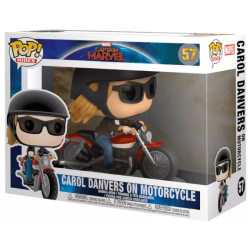 Funko Pop - 57 - Captain Marvel [Marvel] : Carol Danvers sur moto