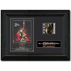 Conan Le Barbare 35 mm encadrée Film cellule affichage Signé superbe miniature de collection Arnold Schwarzenegger