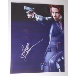 Autographe de Scarlett JOHANSSON " SUPER HOT" *AVENGERS* AUTOGRAPHED 8.5 X 11 W/COA