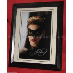Autographe d'Anne HATHAWAY Signed "Dark Knight" Certified Authentic Film Action Batman