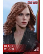 Hot Toys MMS365 Captain America Civil War Black Widow Scarlett Johansson 1/6 Collectible Figurine 28cm
