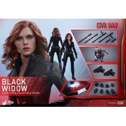 Hot Toys MMS365 Captain America Civil War Black Widow Scarlett Johansson 1/6 Collectible Figurine 28cm