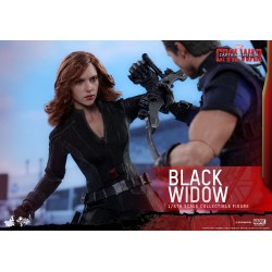 Hot Toys MMS365 Captain America Civil War Black Widow Scarlett Johansson 1/6 Collectible Figurine 28cm
