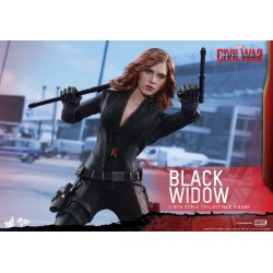 Hot Toys MMS365 Captain America Civil War Black Widow Scarlett Johansson 1/6 Collectible Figurine 28cm