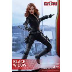 Hot Toys MMS365 Captain America Civil War Black Widow Scarlett Johansson 1/6 Collectible Figurine 28cm