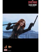 Hot Toys MMS365 Captain America Civil War Black Widow Scarlett Johansson 1/6 Collectible Figurine 28cm