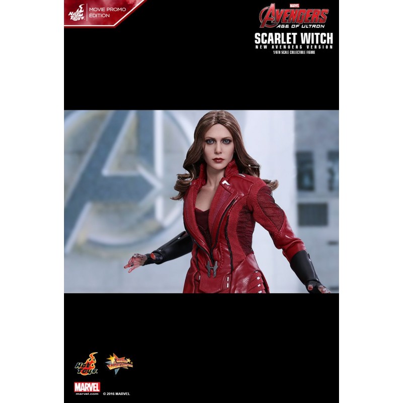 Hot Toys MMS357 Avengers Age of Ultron Scarlet Witch (New Avengers Version) Movie Promo Edition 1/6 Collectible Figurine 28cm