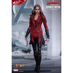 Hot Toys MMS357 Avengers Age of Ultron Scarlet Witch (New Avengers Version) Movie Promo Edition 1/6 Collectible Figurine 28cm