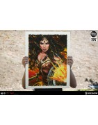 Wonder Woman Gal Gadot - Sideshow Premium Art Print d'Olivia De Berardinis encadré (Framed) limited 275/monde