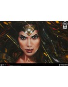 Wonder Woman Gal Gadot - Sideshow Premium Art Print d'Olivia De Berardinis encadré (Framed) limited 275/monde