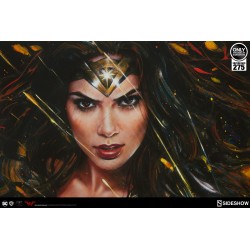Wonder Woman Gal Gadot - Sideshow Premium Art Print d'Olivia De Berardinis encadré (Framed) limited 275/monde