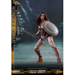Hot Toys MMS451 Justice League Wonder Woman Gal Gadot Deluxe Version 1/6 Collectible Figurine 29cm