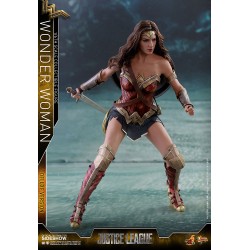 Hot Toys MMS451 Justice League Wonder Woman Gal Gadot Deluxe Version 1/6 Collectible Figurine 29cm