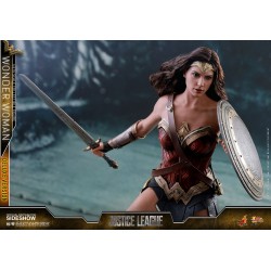 Hot Toys MMS451 Justice League Wonder Woman Gal Gadot Deluxe Version 1/6 Collectible Figurine 29cm