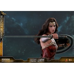 Hot Toys MMS451 Justice League Wonder Woman Gal Gadot Deluxe Version 1/6 Collectible Figurine 29cm