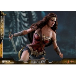 Hot Toys MMS451 Justice League Wonder Woman Gal Gadot Deluxe Version 1/6 Collectible Figurine 29cm