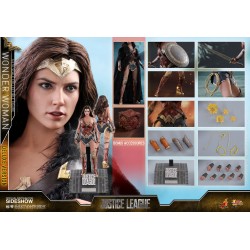 Hot Toys MMS451 Justice League Wonder Woman Gal Gadot Deluxe Version 1/6 Collectible Figurine 29cm