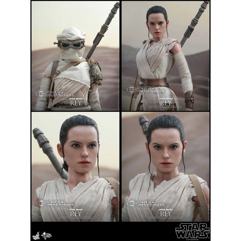Hot Toys MMS337 Star Wars VII 7 The Force Awakens BB-8 & Rey ( Daisy Ridley ) 1/6 Collectible Figurines Set