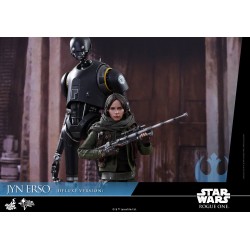 Hot Toys MMS405 Star Wars Rogue One Jyn Erso ( Felicity Jones ) Deluxe Version 1/6 Collectible Figurine 27cm