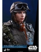 Hot Toys MMS405 Star Wars Rogue One Jyn Erso ( Felicity Jones ) Deluxe Version 1/6 Collectible Figurine 27cm