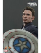 Hot Toys MMS243 Captain America Le Soldat de l'Hiver Captain America & Steve Rogers ( Chris Evans ) 12" 31cm