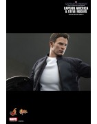 Hot Toys MMS243 Captain America Le Soldat de l'Hiver Captain America & Steve Rogers ( Chris Evans ) 12" 31cm
