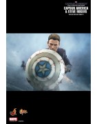 Hot Toys MMS243 Captain America Le Soldat de l'Hiver Captain America & Steve Rogers ( Chris Evans ) 12" 31cm