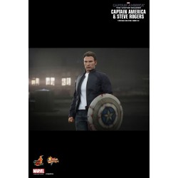 Hot Toys MMS243 Captain America Le Soldat de l'Hiver Captain America & Steve Rogers ( Chris Evans ) 12" 31cm