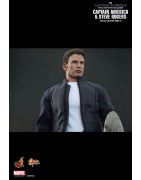 Hot Toys MMS243 Captain America Le Soldat de l'Hiver Captain America & Steve Rogers ( Chris Evans ) 12" 31cm