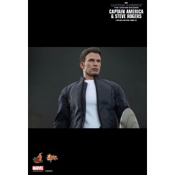 Hot Toys MMS243 Captain America Le Soldat de l'Hiver Captain America & Steve Rogers ( Chris Evans ) 12" 31cm