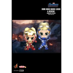 Hot Toys COSB667 Avengers Endgame Iron Man Mark LXXXV 85 et Rescue Unmasked Version Cosbaby (S)