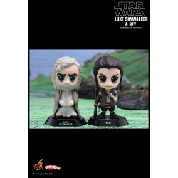 Hot Toys COSB405 Star Wars Episode VII Rey & Luke Skywalker Cosbaby (S) Bobble-Head Collectible Set
