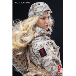 Digital Camouflage Women Soldier Max avec tête de Jessica Alba Action Figurine 30cm VERYCOOL VCF-2030 1/6