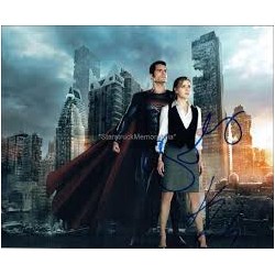 Autographe de Henry CAVILL & Amy ADAMS - Man Of Steel - Hand Signed Autographed 10x8 Photo