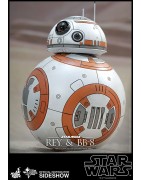 Hot Toys MMS337 Star Wars VII 7 The Force Awakens BB-8 & Rey ( Daisy Ridley ) 1/6 Collectible Figurines Set