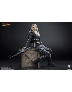 Python Stripe Camouflage Villa Sister Flower Avec Tête Cara Delevigne Black Version Very Cool VCF-2035A