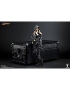 Python Stripe Camouflage Villa Sister Flower Avec Tête Cara Delevigne Black Version Very Cool VCF-2035A