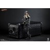 Python Stripe Camouflage Villa Sister Flower Avec Tête Cara Delevigne Black Version Very Cool VCF-2035A