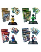 Marvel Assemblage construction Figurines Jouets Avengers Age of Ultron Avengers Figurine avec Base et cartes 8-pack
